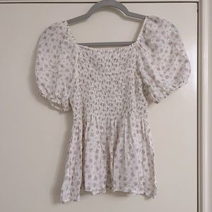 Altar’d State Smocked Puff Sleeve Top